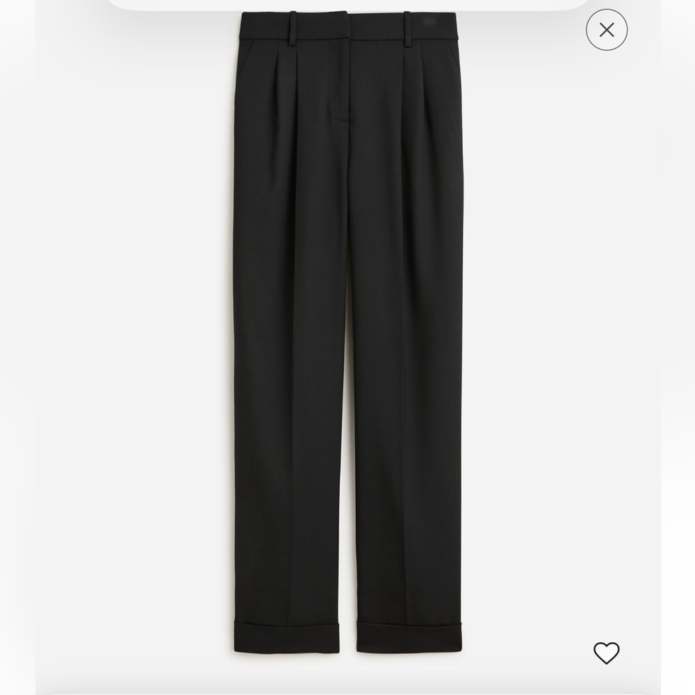 NWT J. Crew Wide-leg Essential Pant in Italian city wool blend